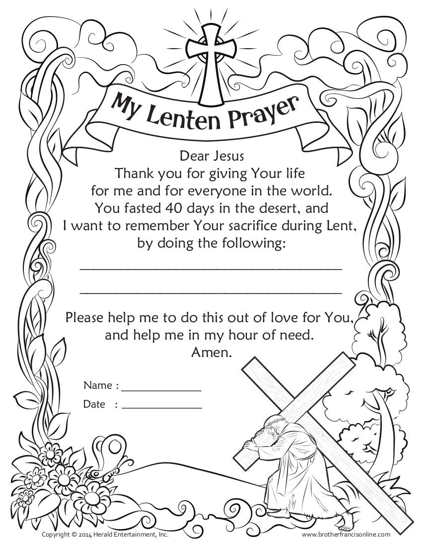 My Lenten Prayer