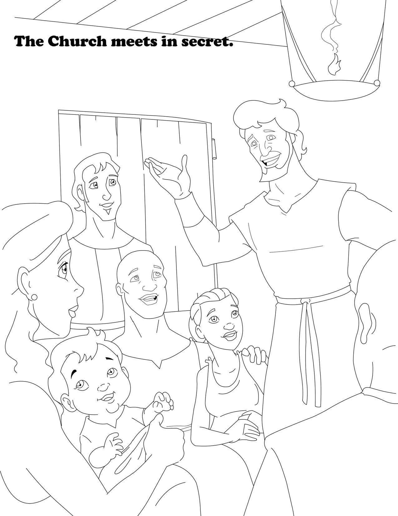 The Church meets in Secret