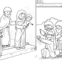 Wise Men with Holy Family