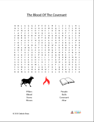 The Blood of the Covenant - Word Search