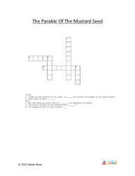 The Parable of the Mustard Seed - Crossword