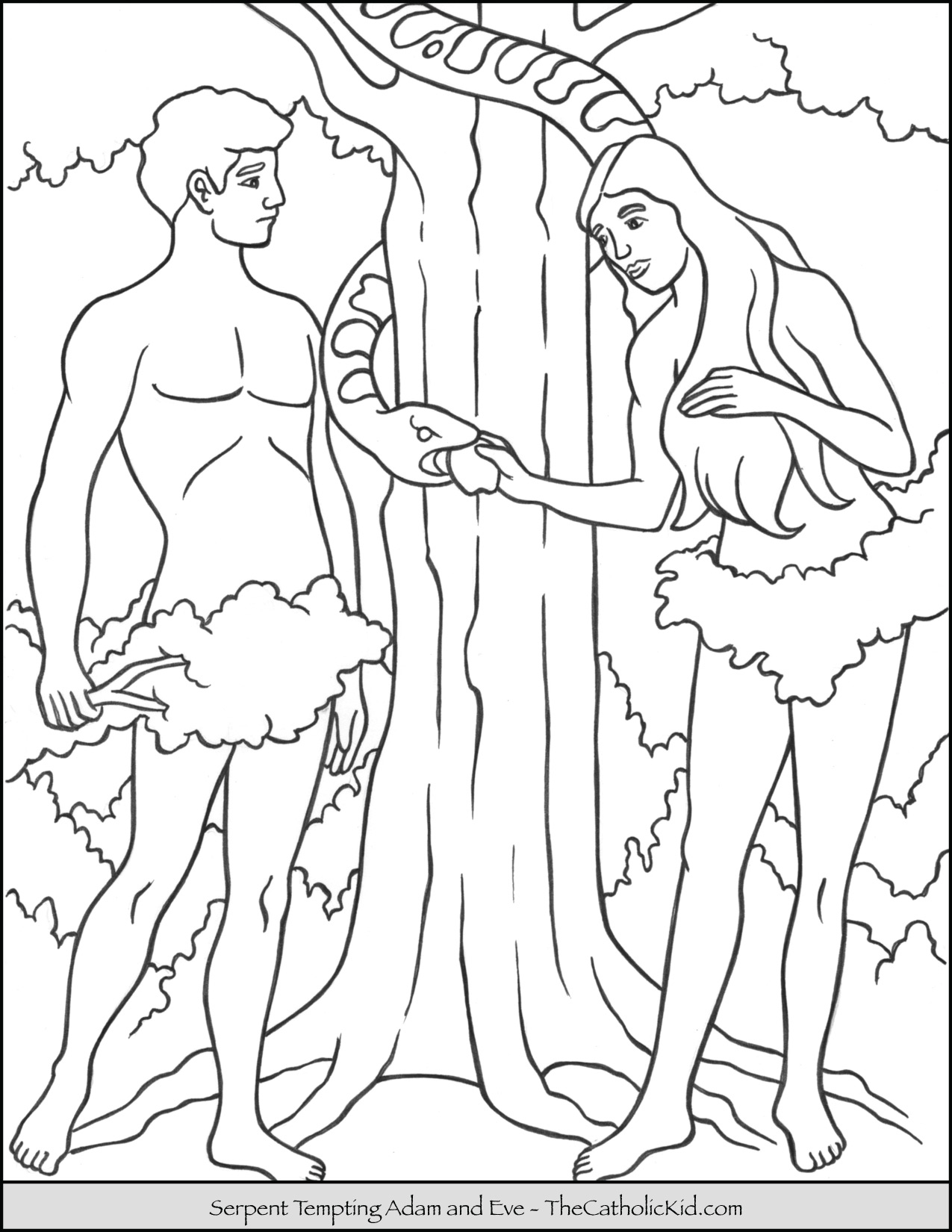 Serpent with Adam and Eve
