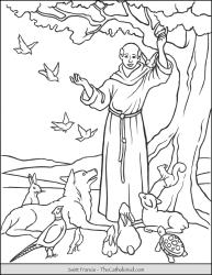 Saint Francis Blessing Animals