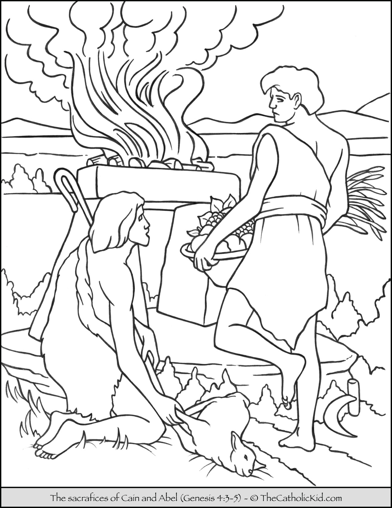 Cain and Abel's Sacrifice