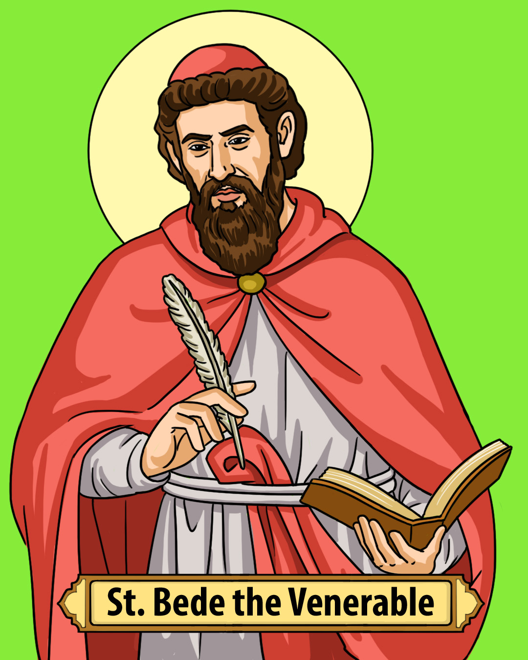 Saint Bede the Venerable Feast Day May 25 CatholicBrain com