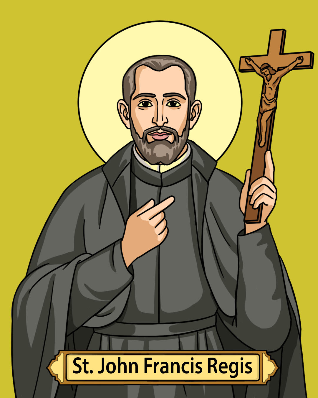 Runcis Rūdis Saint John Francis Regis, Feast Day June 16 - CatholicBrain.com