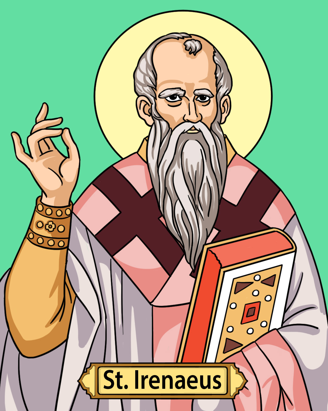 Saint Irenaeus, Feast Day June 28 - CatholicBrain.com