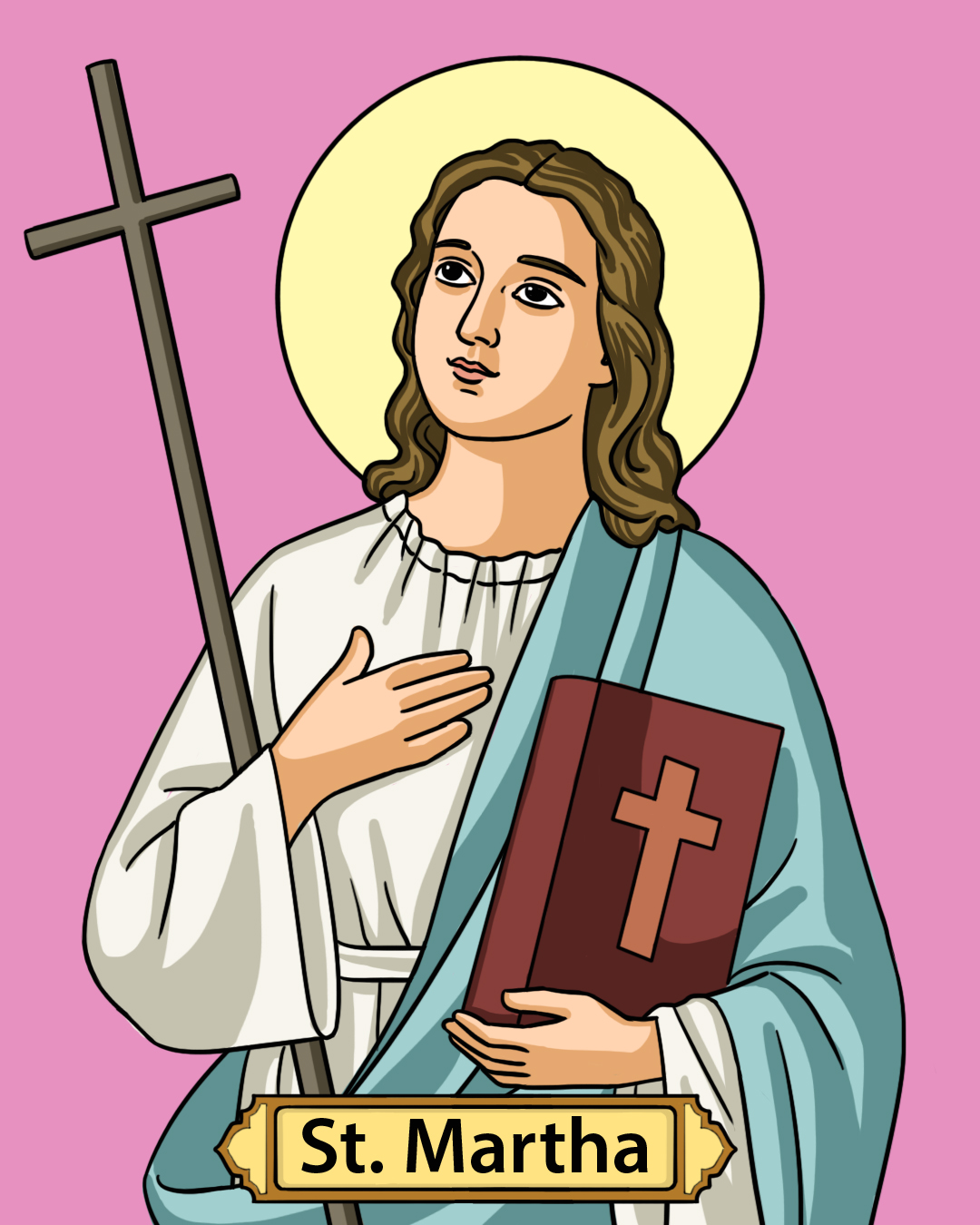 Saint Martha, Feast Day July 29 - CatholicBrain.com