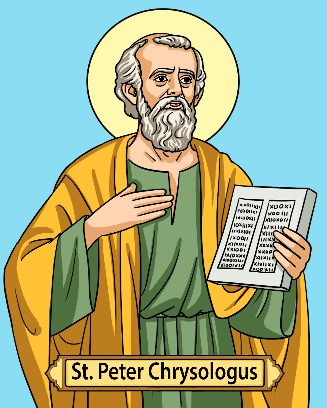 Saint Peter Chrysologus, Feast Day July 30 - CatholicBrain.com