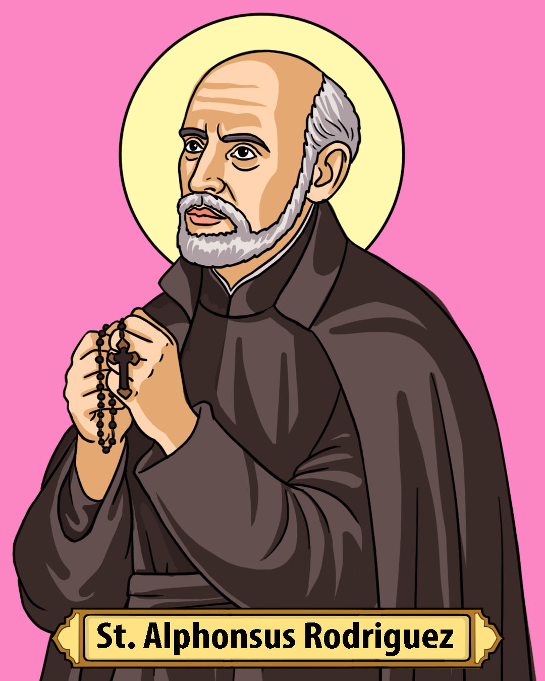 Saint Alphonsus Rodriguez, Feast Day October 30 - CatholicBrain.com